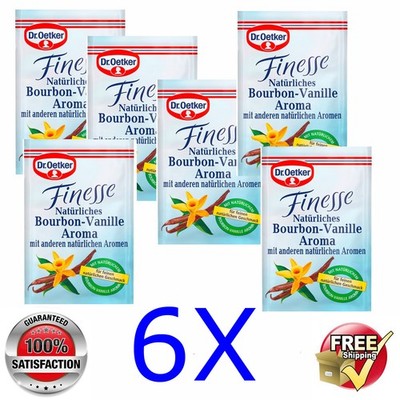 6 x 5g Dr. Oetker @ Finesse Natural Bourbon Vanilla Flavor 05/2026