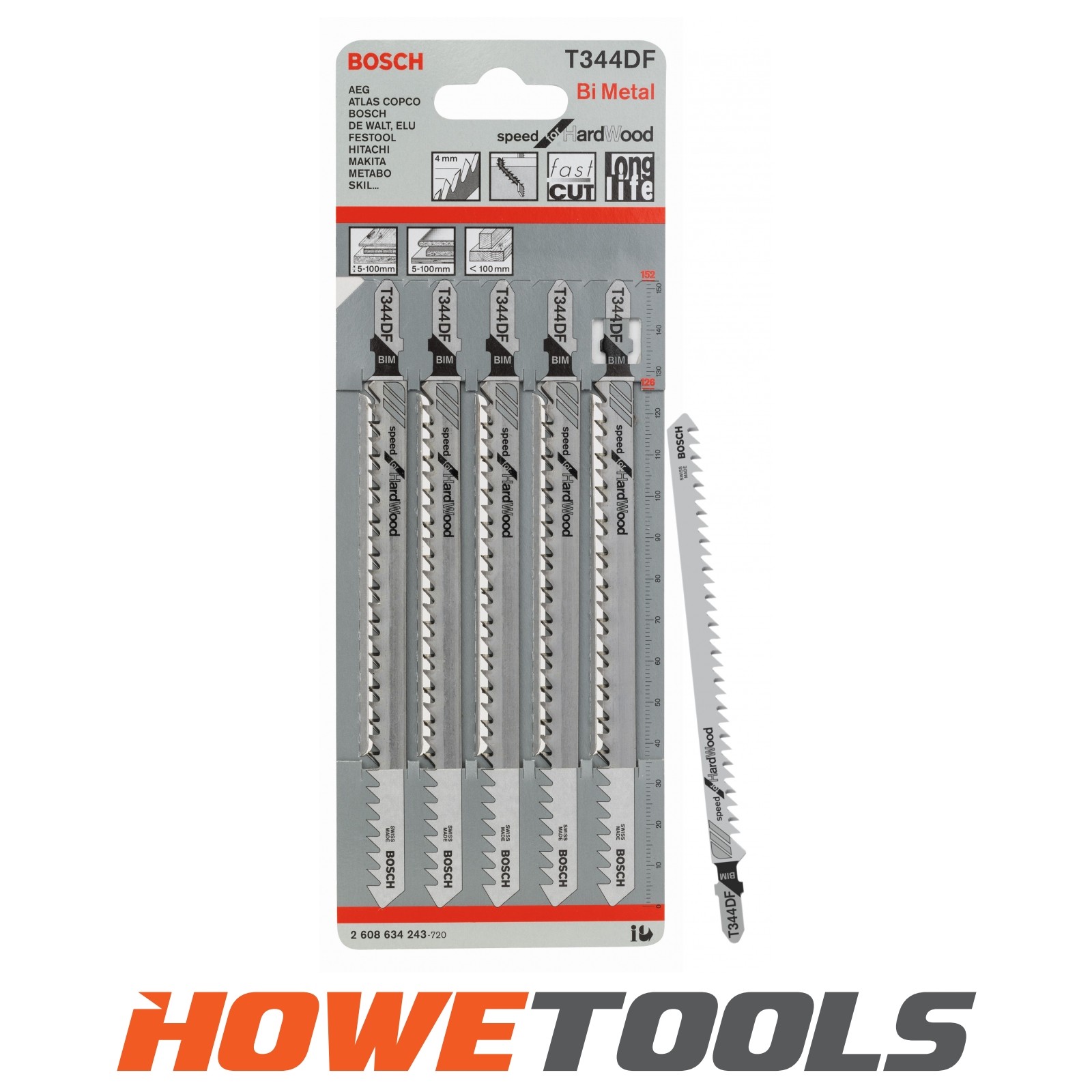 Bosch Professional Bosch Pro T344df Wood Cutting Jigsaw Blades - Image 2