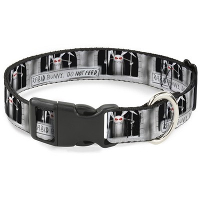 Plastic Clip Collar Rabid Bunny NARROW-Small 7-8.5'' (US IMPORT)