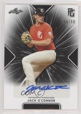 2021 Leaf Perfect Game National Showcase Black 50/50 Jack O'Connor Auto 01wi
