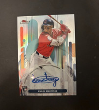 2025 TOPPS FINEST Angel Martinez  ( GUARDIANS ) AUTOGRAPH REFRACTOR ROOKIE CARD