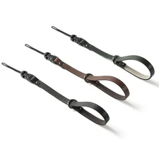 Quick Release Genuine Leather Adjustab Camera Wrist Strap for CCD DSLR Camera