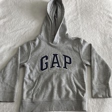 GAP Logo Kids Light Gray Hoodie Size Small 6/7 