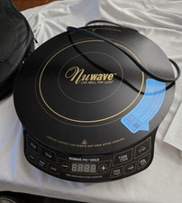 NuWave PIC Gold Induktionskochfeld mit Kochgeschirrset, Topf, Dampfgarer, Deckel, Koffer