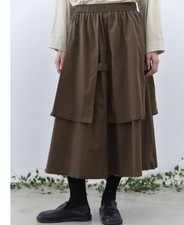 Japanese-style women's retro loose Elastic waist wide-leg pants skirt pants
