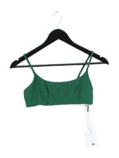 Image of Tommy Hilfiger adjustable strap bikini top in green RRP £41
