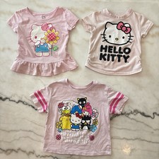 3 Pink Hello Kitty Tee Shirt Bundle Size 4 Years Sanrio
