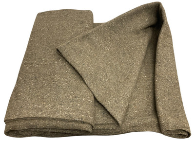 Wolldecke Army Style olivgrün 200 x 160 cm warm Camping Outdoor Schlafzimmer