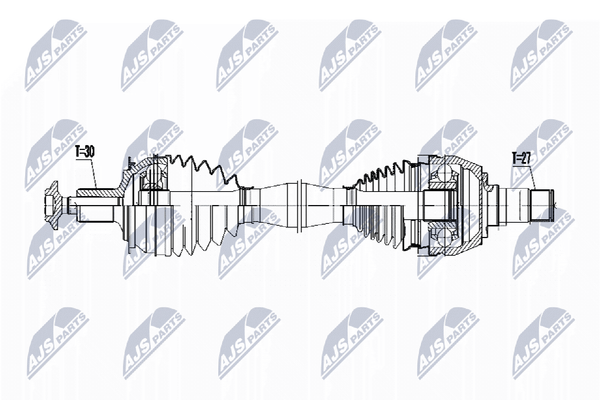 Antriebswelle Nty NPW-ME-065 FüR Mercedes W176 C117 W242 W246 Klasse Sports Gla-image
