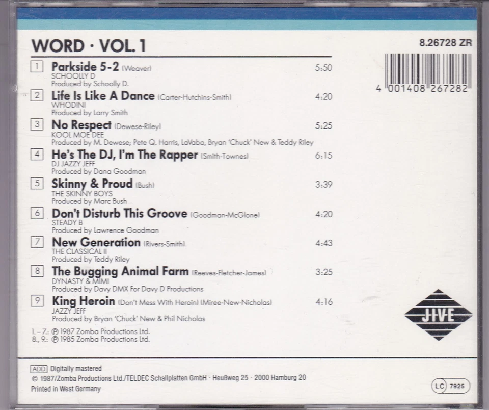 5CD "WORD VOL. 1/2/3/4/5" STEADY B SKINNY BOYS NEWTRAMENT WHODINI SHE ROCKERS - Bild 4 von 4