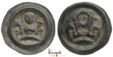 Magdeburg, archidiecezja, Moritzpfennige 1192-1232, brakteat, mąka 459, 0,74g., ss