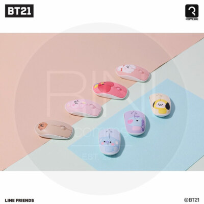 BTS BT21 Official Authentic Goods Wireless Silent Mouse Baby Ver +Traking Number