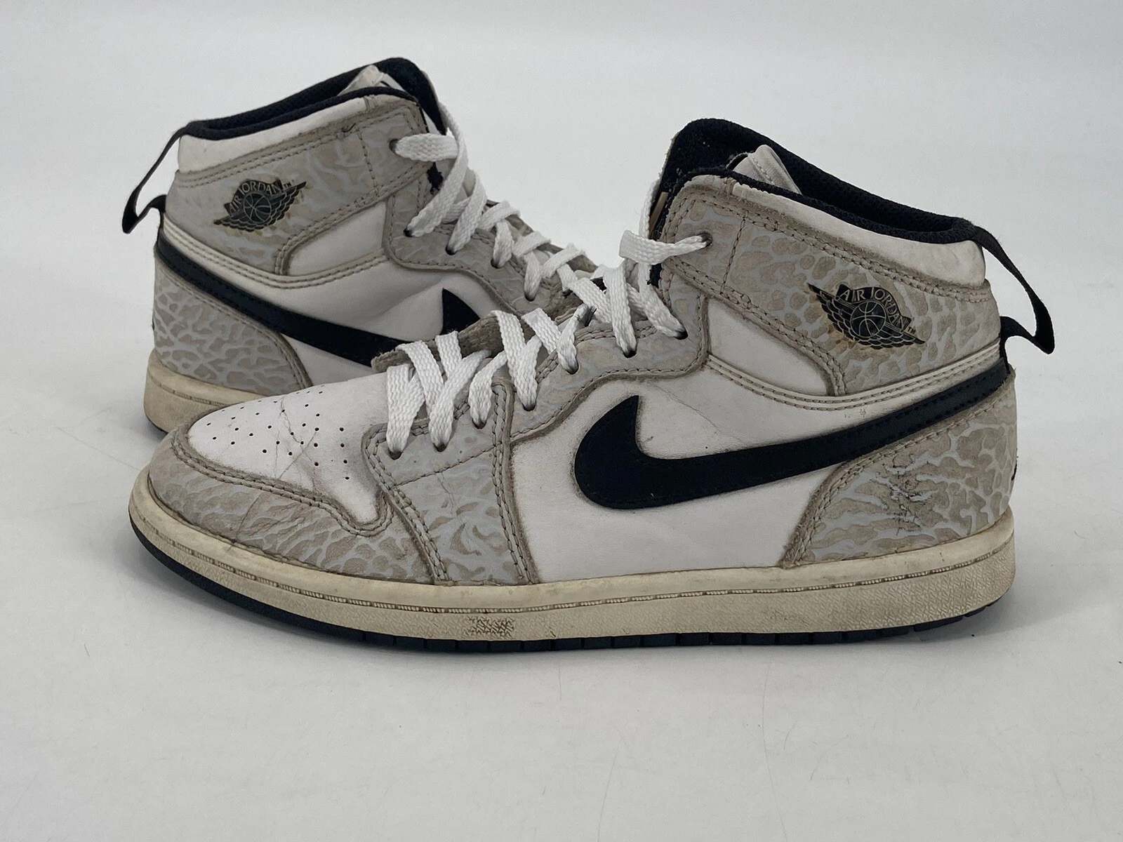 Nike Air Jordan 1 retrò stampa elefante alta 826714 106 bambini taglia 3Y