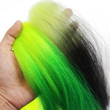 12 Colors Double Color Synthetic Fiber Large Hank Super Hair Fly Tying Materials