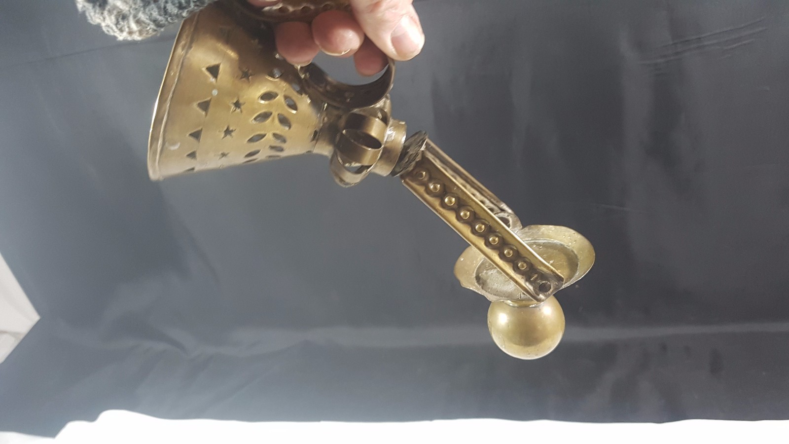 Antique Gimbal Brass Ships Candle Holder Maritime Nautical Marine Boat