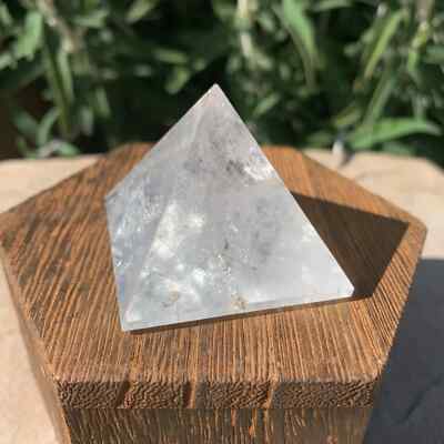1 Pc Positive Natural Energy  Crystals Stones Balancing Energy Crystal Pyramid