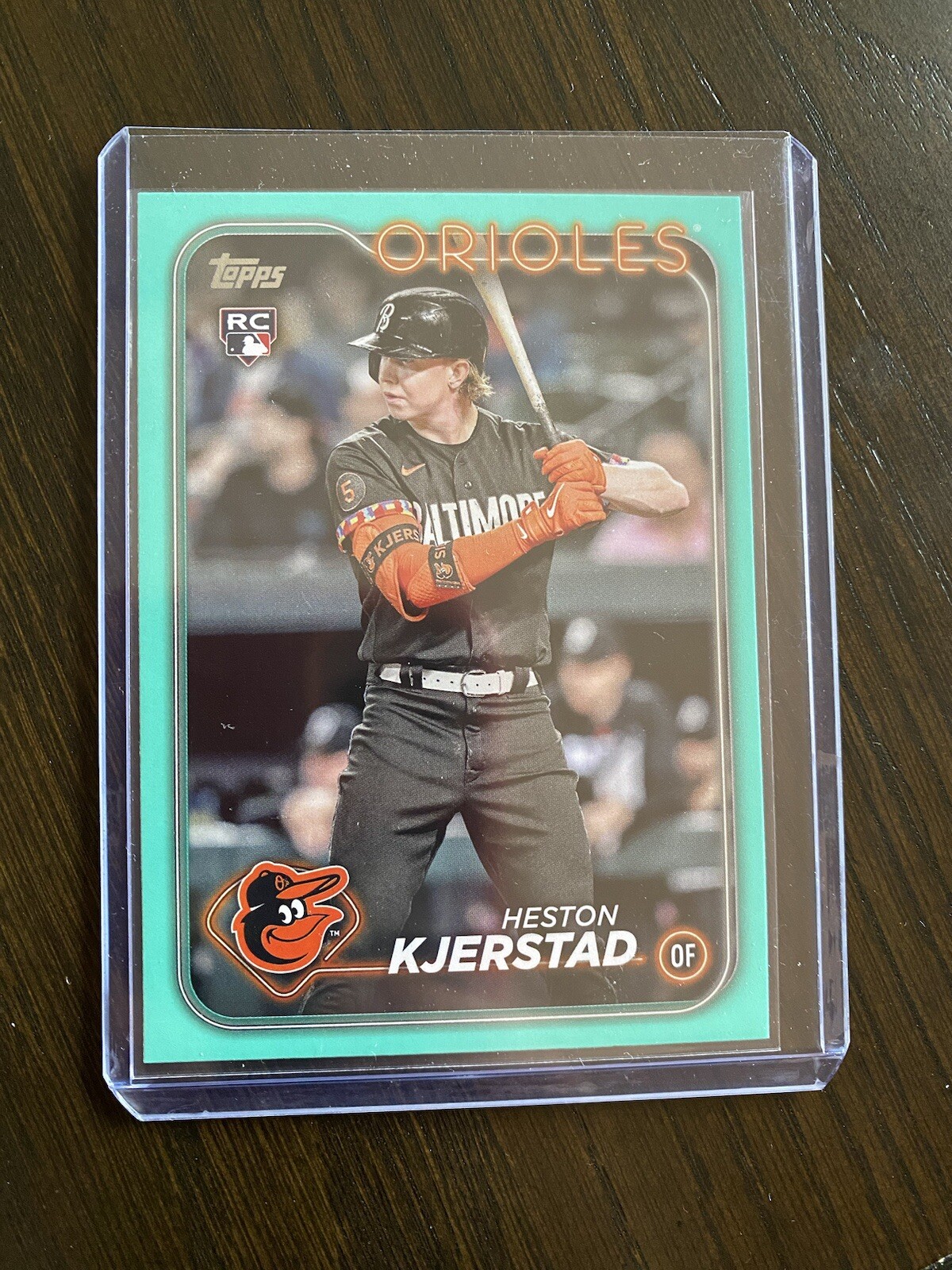 2024 Topps Series 2 - Heston Kjerstad #394 Aqua Parallel (RC) Baltimore Orioles
