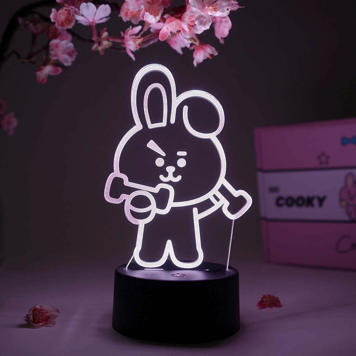 BTS BT21 Official Authentic Goods COOKY OTAKU LAMPS LED LIGHT 