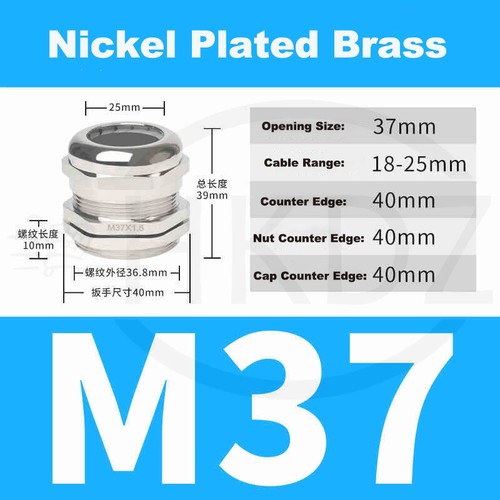 Kabelverschraubung PG7-PG63 Metrisch Metal Verschraubung M10-M100 Edelstahl IP68 - Bild 39 von 118