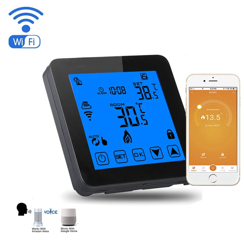 Boiler RoomTermostato Wifi Thermostat Smart thermostat Alexa Underfloor Heating