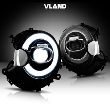 VLAND LED Headlights Fit 2007-2013 Mini Cooper R56 R57 R58 R59 Dynamic DRL A Set