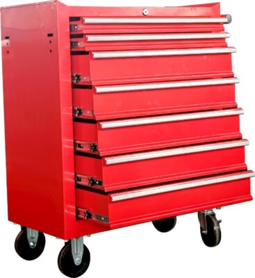 Tool Cabinet Trolley W.  7 Drawers & Heavy Duty Wheels Free Ship USA Mainland