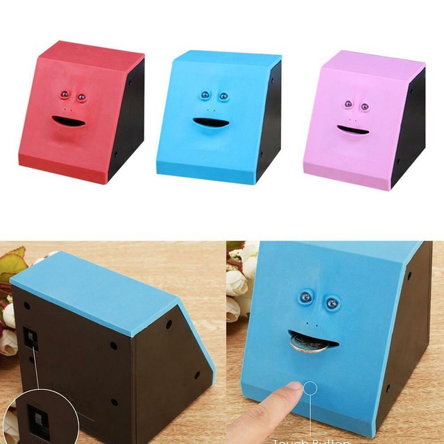Facebank Face Piggy Bank Sensor Coin Box Saving Bank Coin Toy Saving Bank eBay