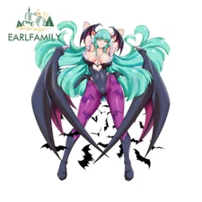 EARLFAMILY 5.1" Devil Girl Waifu Anime Car Decals Car Doors Luggage Stickers