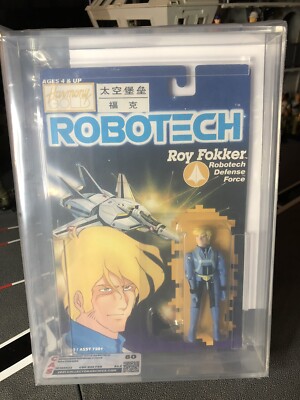 Robotech Defense Force Roy Fokker 1992 Harmony Gold CAS graded 80, not AFA