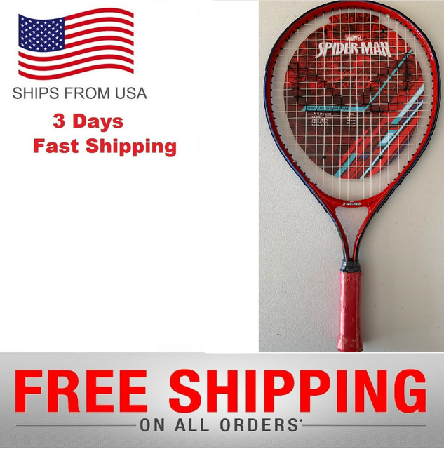 Marvel Spiderman Junior Tennis Racquet Racket Sports Kids 21" Gift