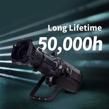 LEKO 300W Profile Spotlight Followspot RGBW Theater Wedding Museum Stage Light