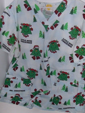 Mr. Men Little Miss - Little Miss Christmas scrub top - X Large