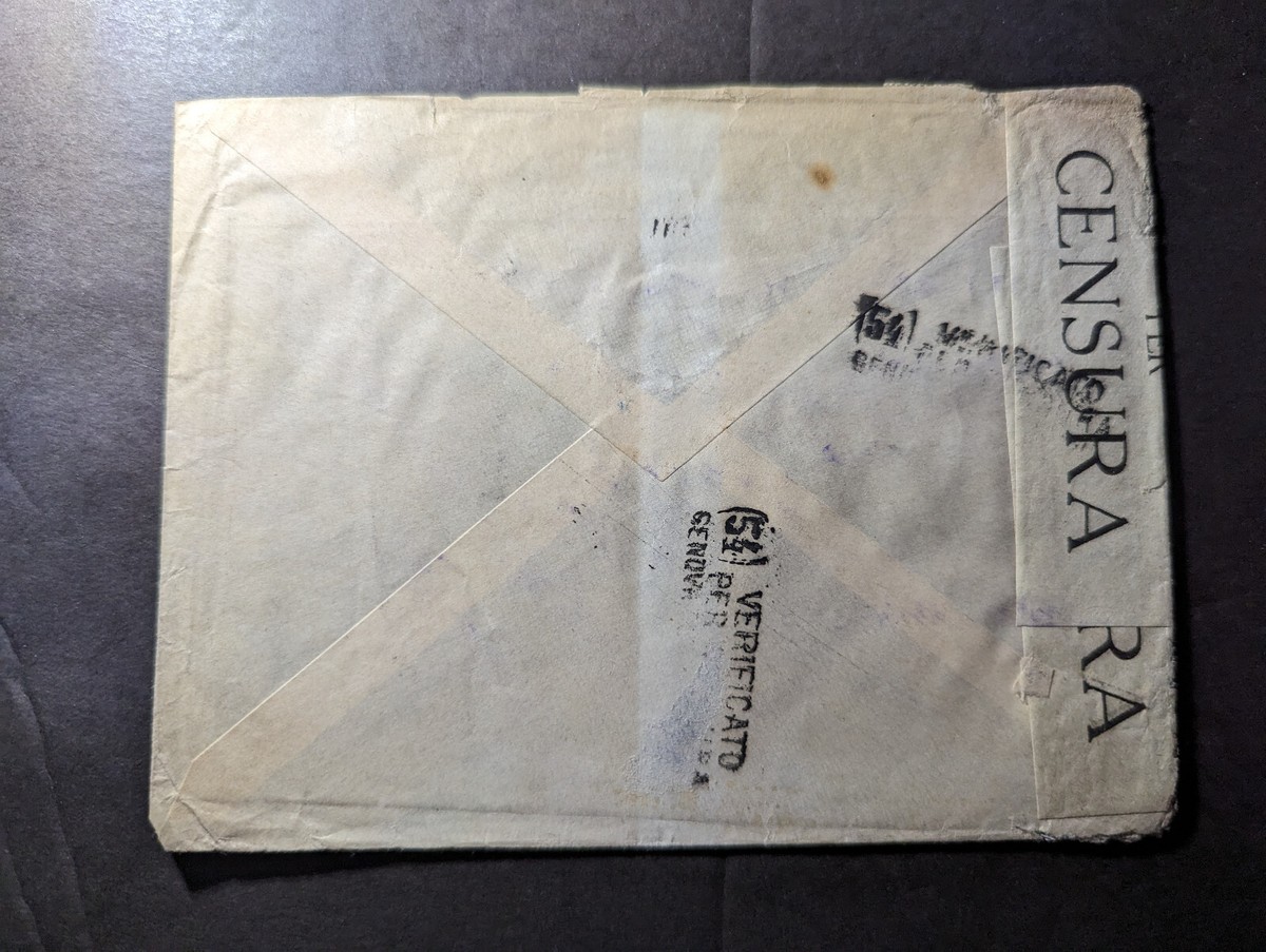 1917 Censored Italy Cover Naples to Detroit MI USA | eBay