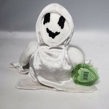 SHEETS Ghost Ty Beanie Babies Plush Collectible Oct 1999 w Tag Halloween Retired