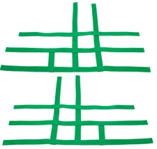 Kawasaki KFX 450R 700 450 Nerf Bar Nets  Fits Alba Tusk   Green     J