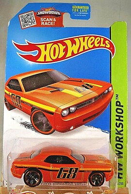 2015 Hot Wheels #234 HW Workshop-Muscle Mania DODGE CHALLENGER CONCEPT Orange