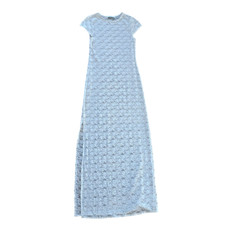 Mango Floral Lace Maxi Dress Women 6 Sheer White Ethereal Coquette Fairycore MNG