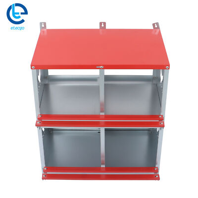 Chicken Nesting Boxes 4 Hole Metal Chicken Egg Laying Box Rollout Egg Collection