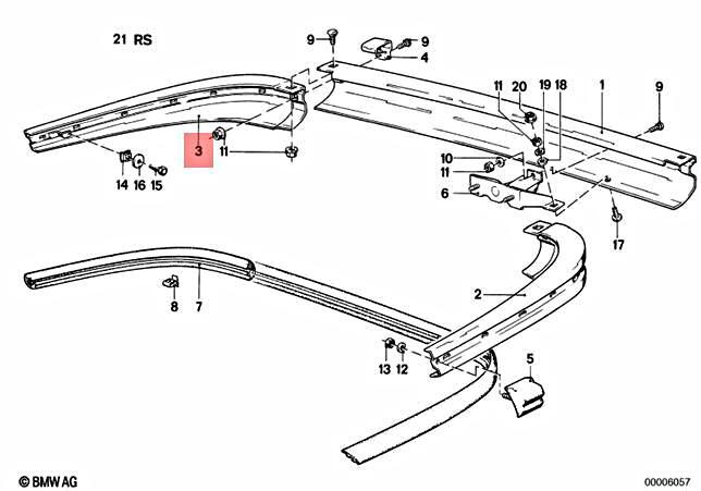 Genuine BMW E24 628CSi 633CSi 635CSi M6 M635CSi Bumper Rear Right 