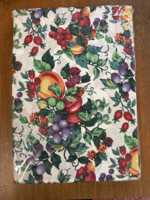 Früchte 52'' x 70'' längliche Tischdecke 100% Baumwolle Vintage Landhaus-Look