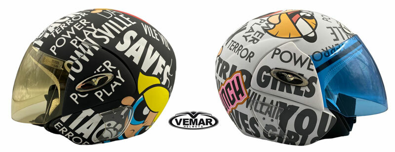 CASQUE VEMAR VDJ POWERPUFF COLLECTOR URBAN HELMET | eBay UK