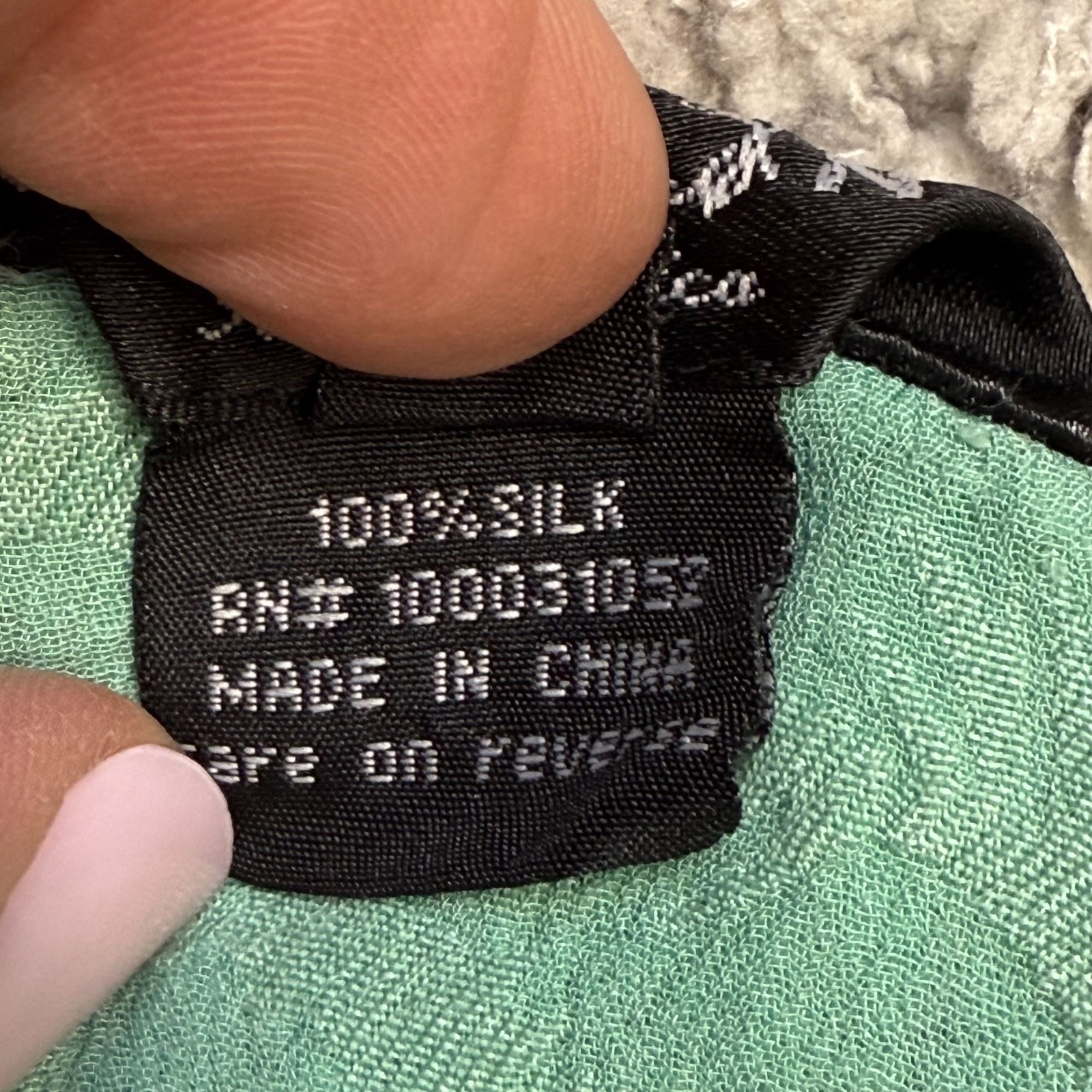 Citron Santa Monica 100% Silk Floral 3/4 Sleeve Top Womens Size Large