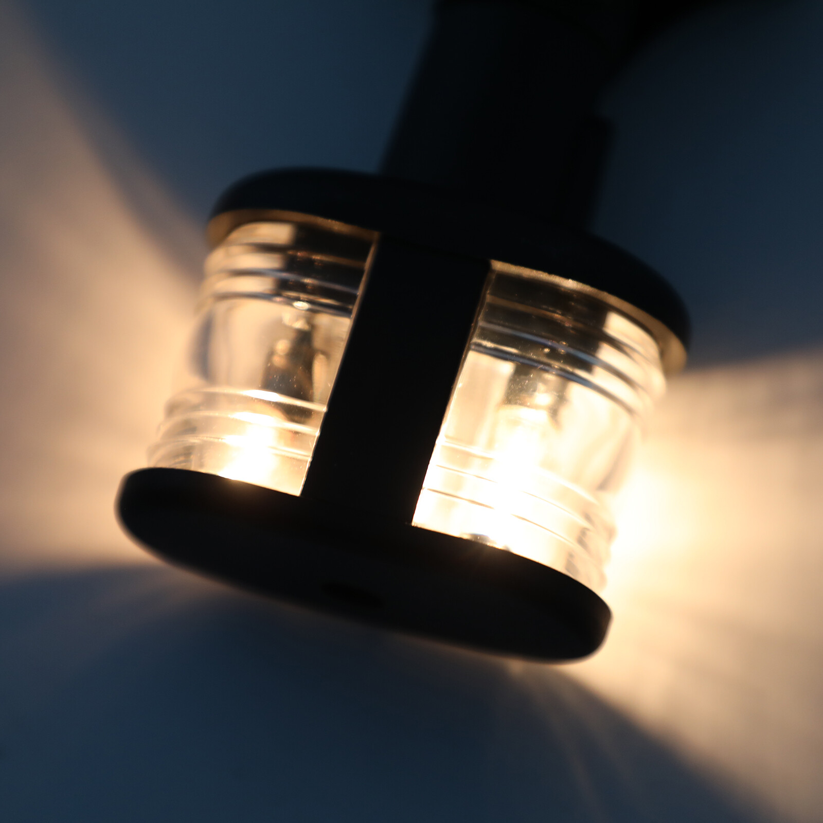 8" Long Marine Stern Light Stainless Steel Tubing BA15D Bulb 12VDC Splashproof E - Foto 3