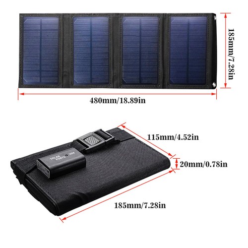 Power Bank 4000000mAh 4 USB External Battery Charger/ 100W Foldable Solar Panel - Picture 17 of 26