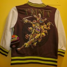 Teenage Mutant Ninja Turtles TMNT Size 5 Kids Zipper Coat Jacket Pockets NWT New