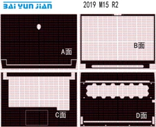 Laptop Sticker Skin Decal Carbon Cover for 2019 New Alienware M15 R2 ALW15M 15.6