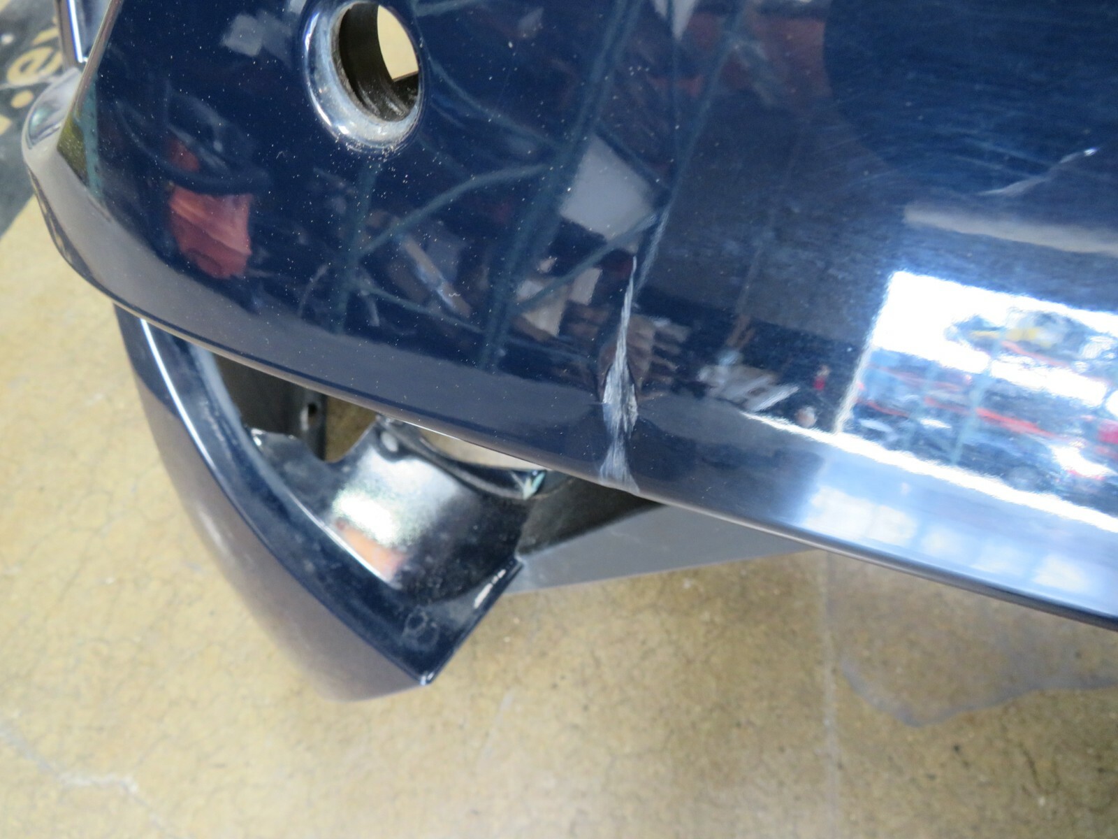 Ferrari California, Rear Bumper, Dmg, Blue, Used, P/N 82433510