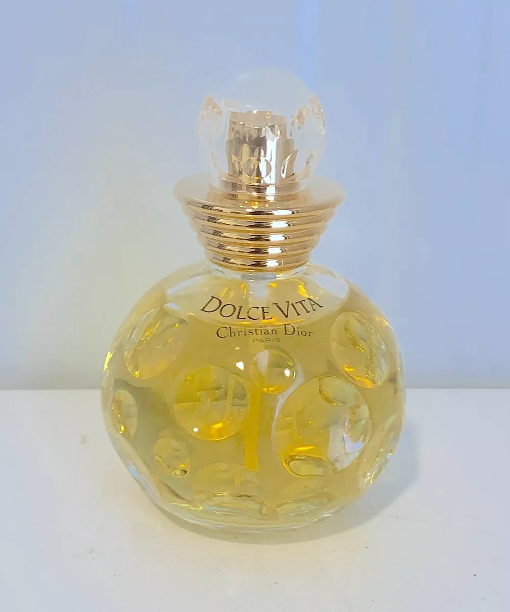VINTAGE CHRISTIAN DIOR DOLCE VITA 100ml EAU DE TOILETTE SPRAY RARE FORMULA 1990s