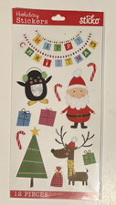 Sticko Christmas Holiday Stickers - Santa Time - New In Package