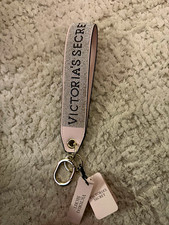 Offer Victoria's Secret Rhinestone Logo Wristlet Strap Key Chain, Pink/Silver